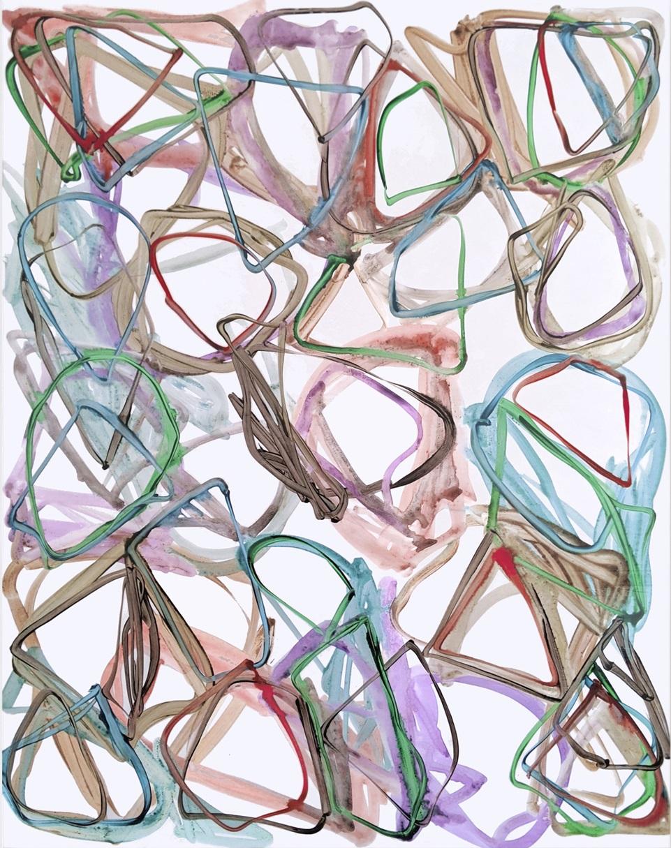 N°1135 (Pintura abstracta) - Abstract Painting Gris de Jean Daniel Salvat