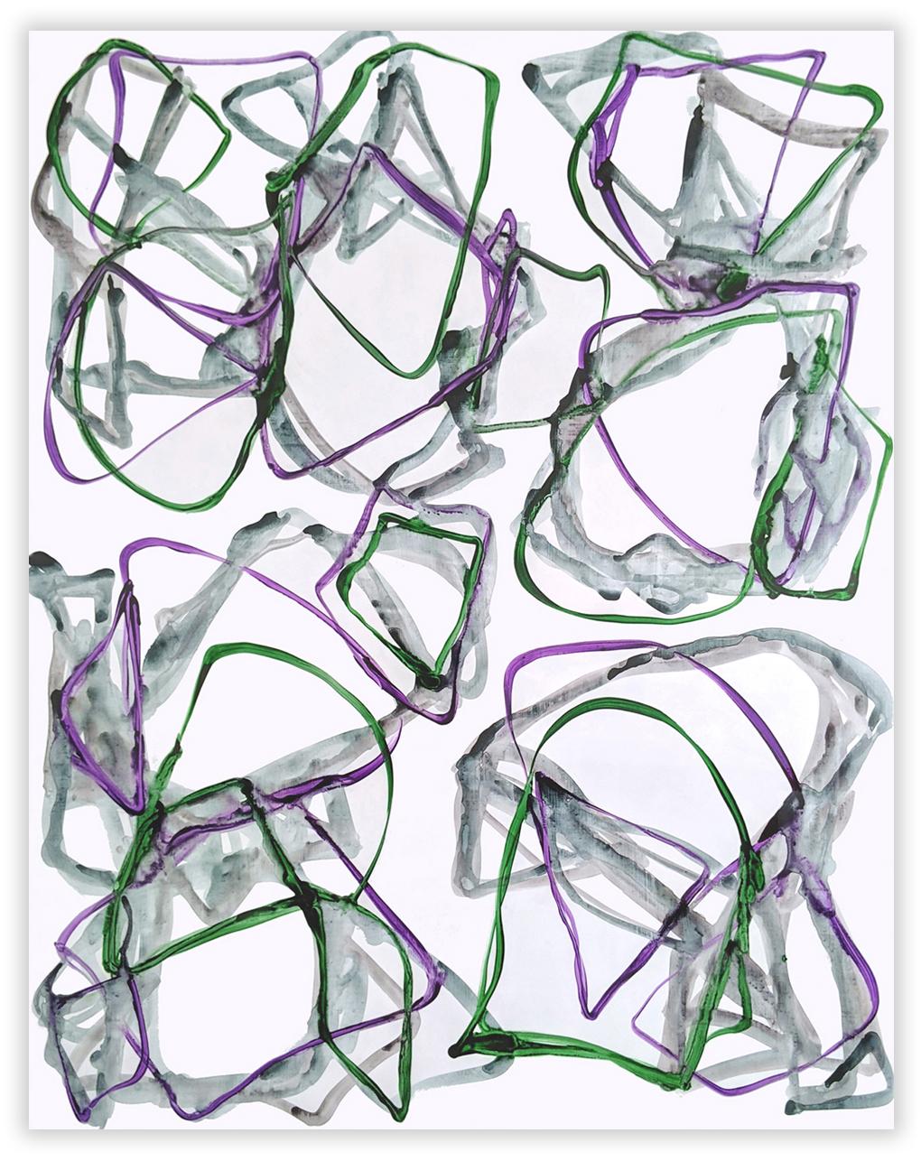 Abstract Painting di Jean Daniel Salvat - N°1142 (Pittura astratta)