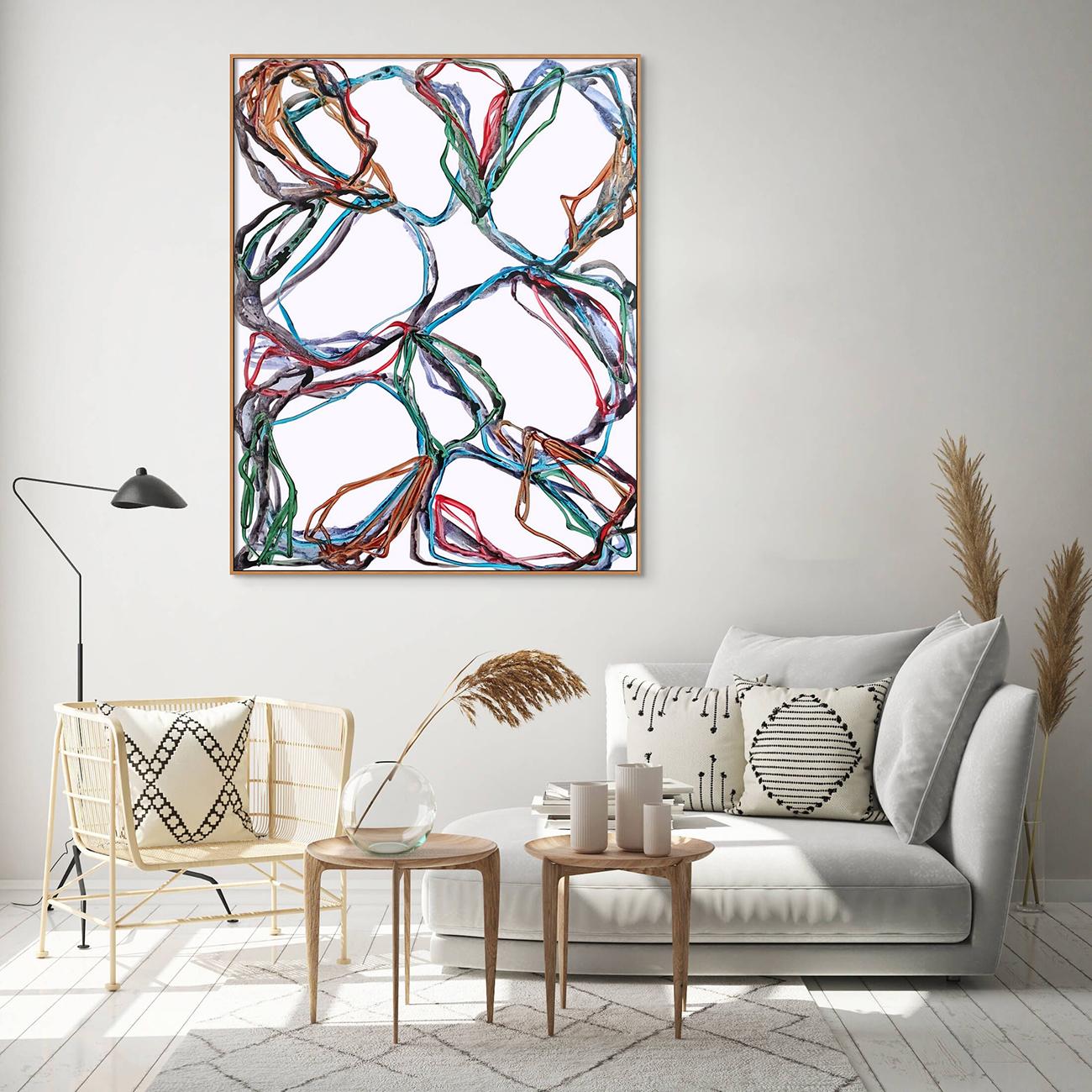 N°1148 (Abstract Painting)

Acrylic on transparent vinyl - unframed

Jean-Daniel Salvat is a French abstract artist based in Nîmes, France. 
He attended the Ecole Nationale Supérieure des Beaux-Arts under the directorship of the famous artist Claude