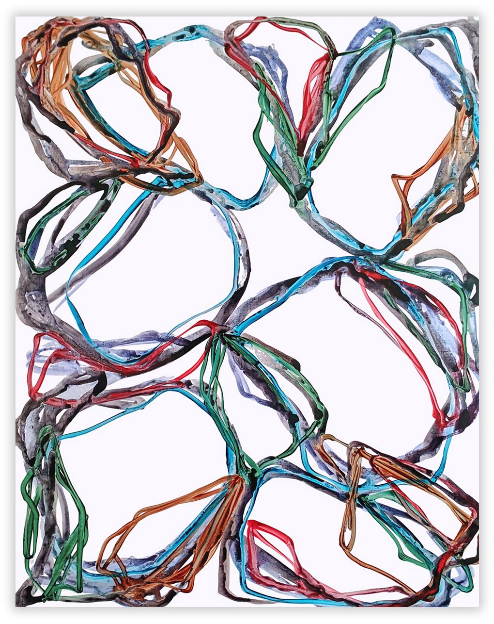 Abstract Painting di Jean Daniel Salvat - N°1148 (Pittura astratta)