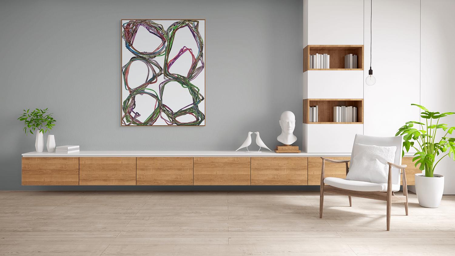 N°1149 (Abstract Painting)

Acrylic on transparent vinyl - unframed

Jean-Daniel Salvat is a French abstract artist based in Nîmes, France. 
He attended the Ecole Nationale Supérieure des Beaux-Arts under the directorship of the famous artist Claude