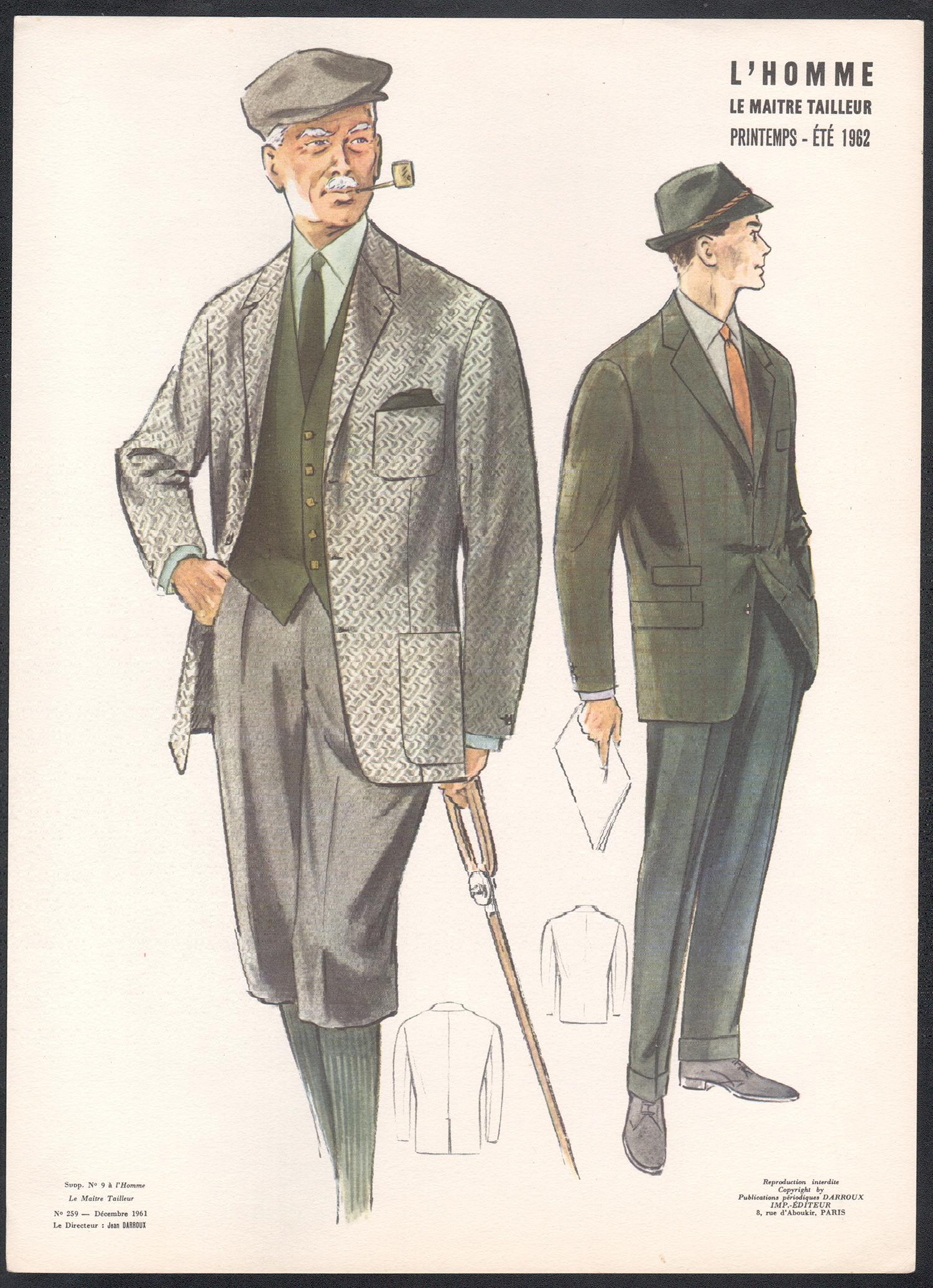 old french fashion men