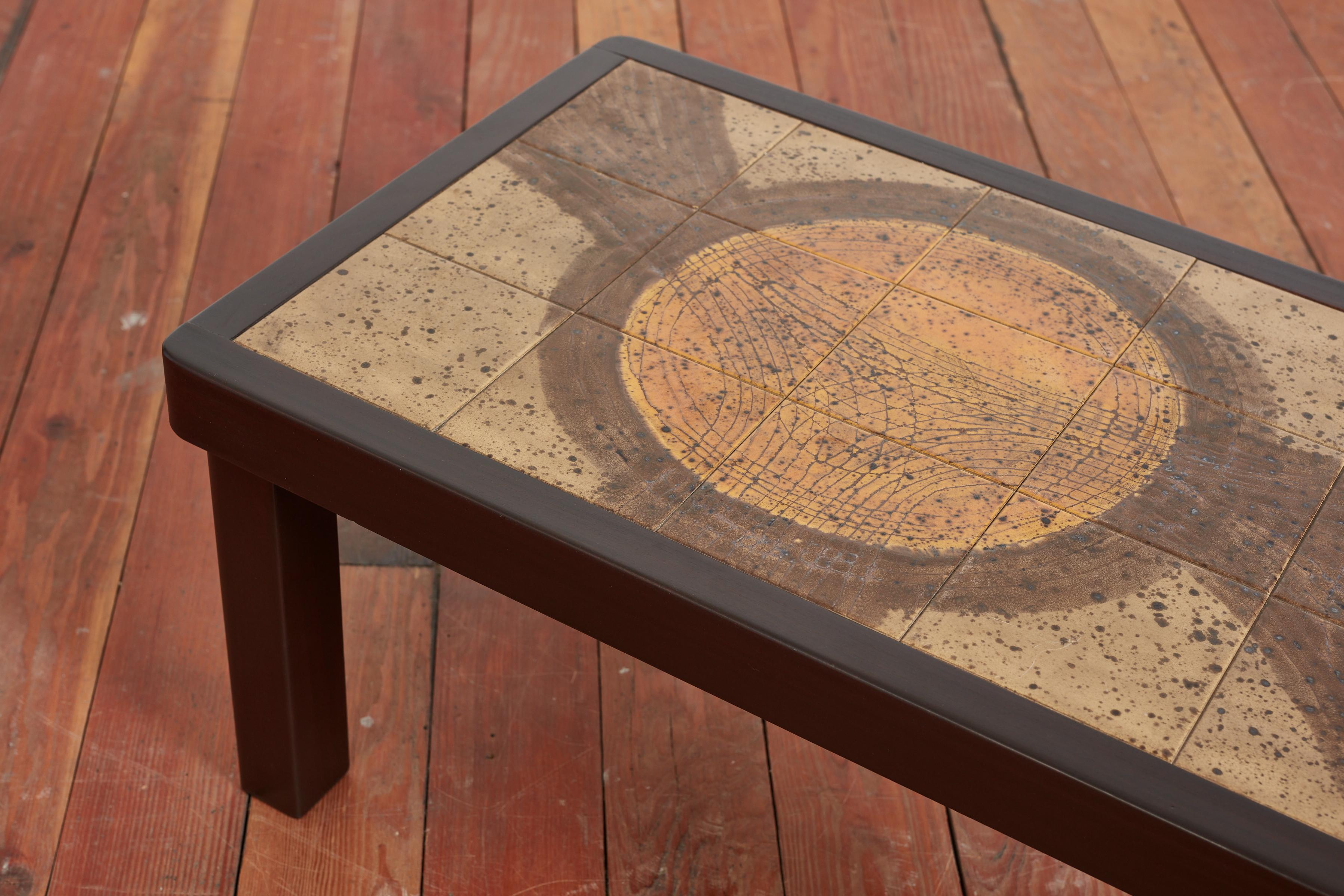 Jean d'Asti Design Ceramic Coffee Table For Sale 2