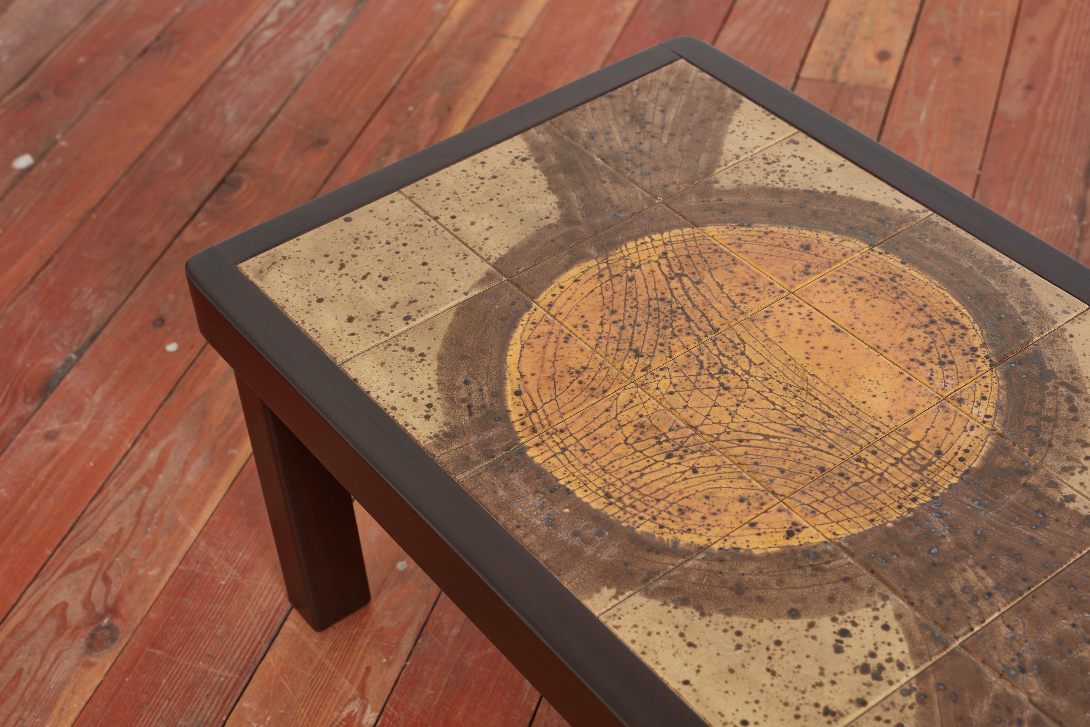 Jean d'Asti Design Ceramic Coffee Table For Sale 4