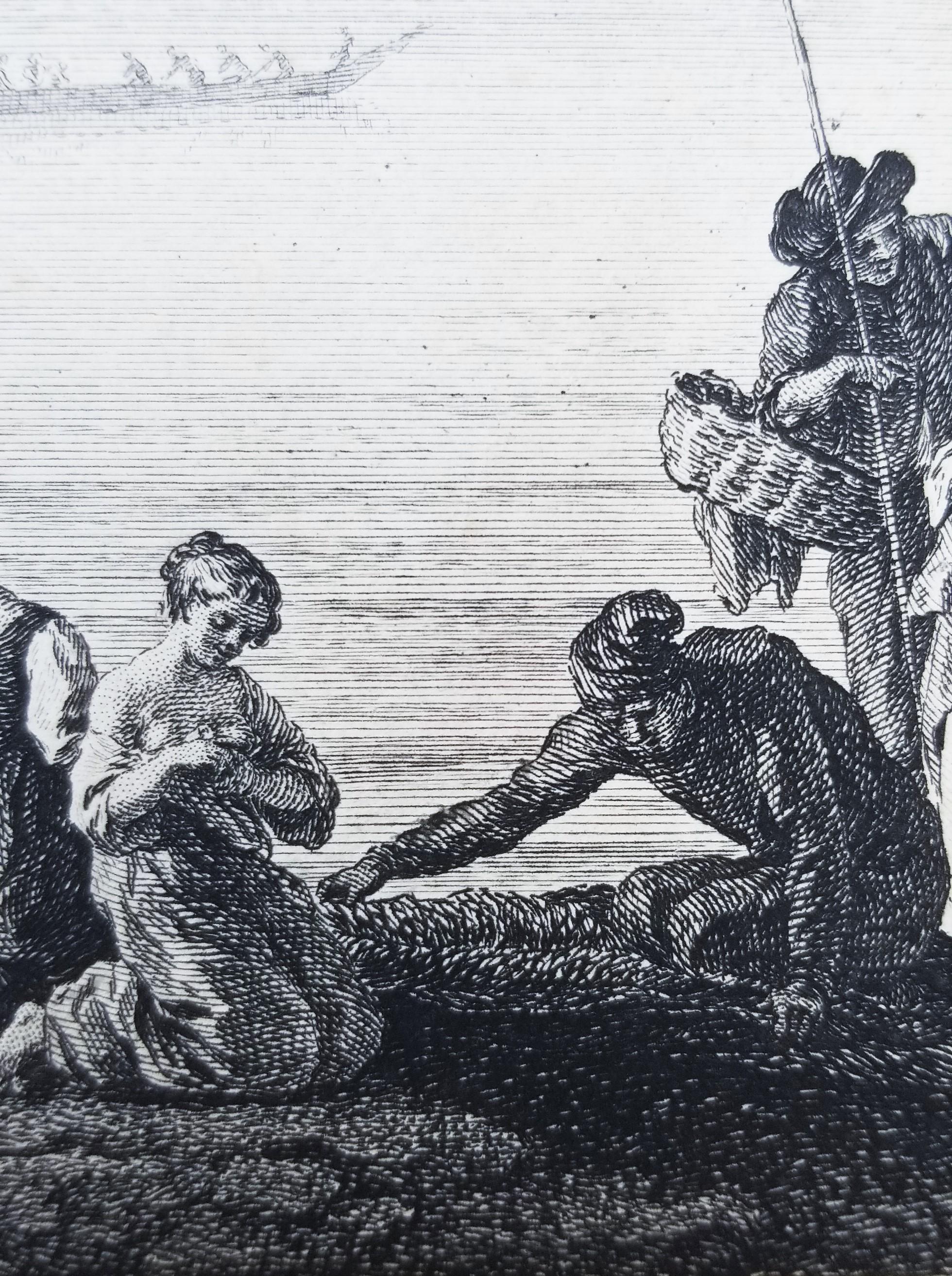 Départ Pour La Pêche (Maison de Campagne des Environs de Naples) /// Antichi maestri in vendita 9
