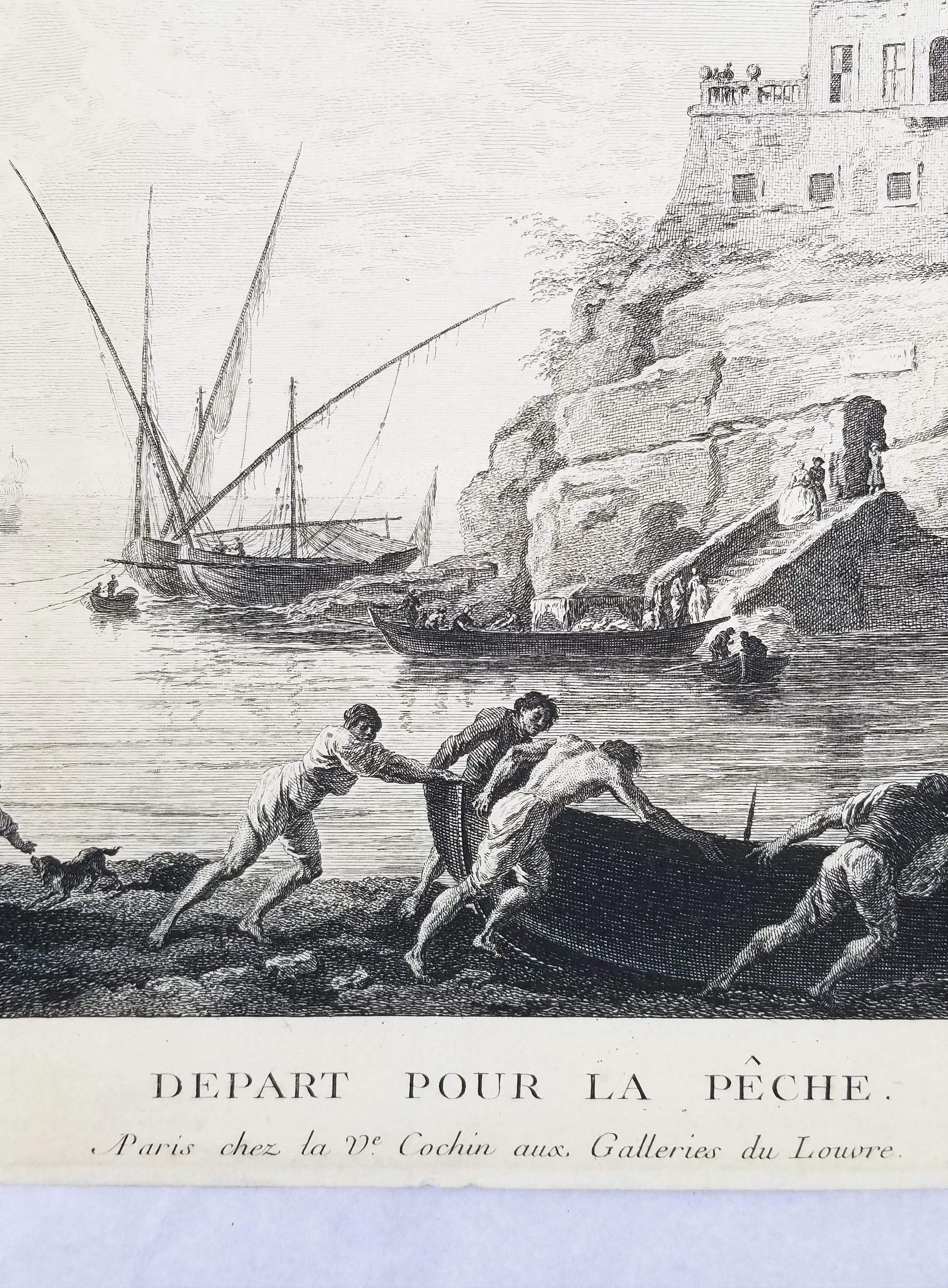 Départ Pour La Pêche (Maison de Campagne des Environs de Naples) /// Antichi maestri in vendita 5