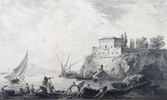 Départ Pour La Pêche (Maison de Campagne des Environs de Naples) /// Old Masters