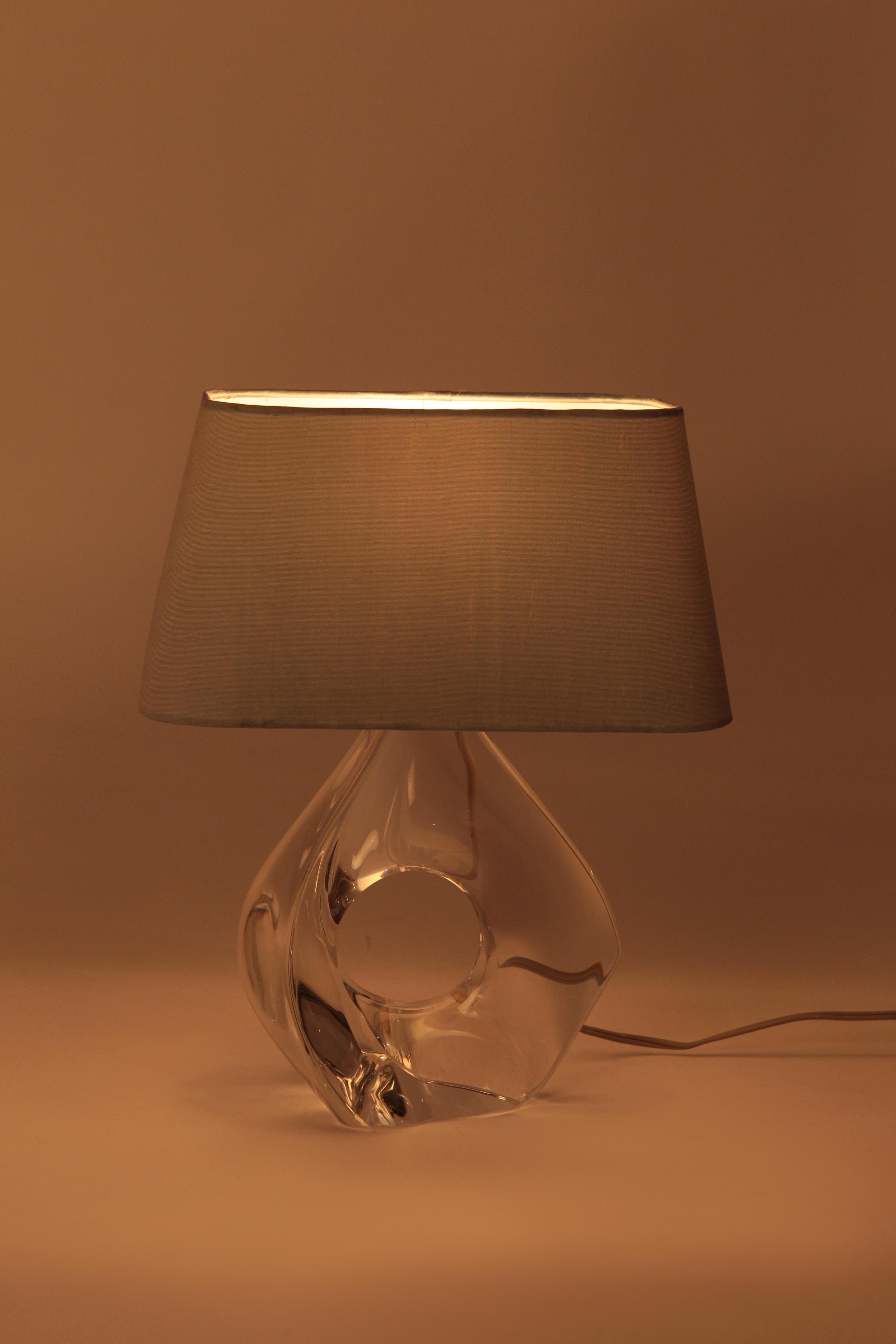 Jean Daum Crystal Table Lamp, 1960s For Sale 8