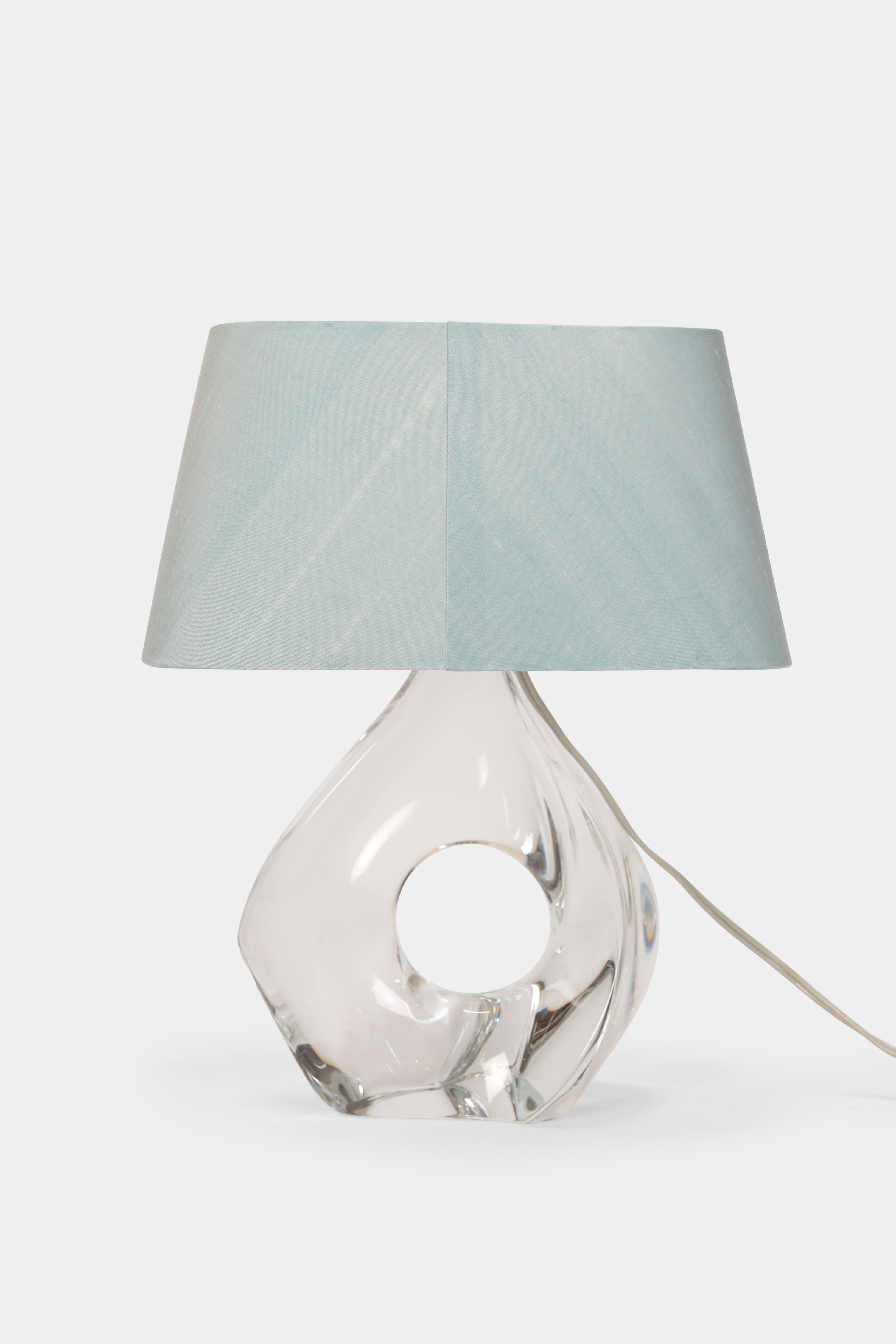 Mid-Century Modern Jean Daum Crystal Table Lamp, 1960s For Sale