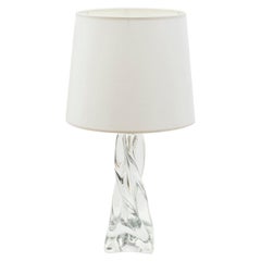 Jean Daum French Crystal Table Lamp, 1960s