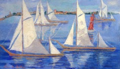 Elements Marins, Seascape, Marine Painting, Sailboat, Regatta