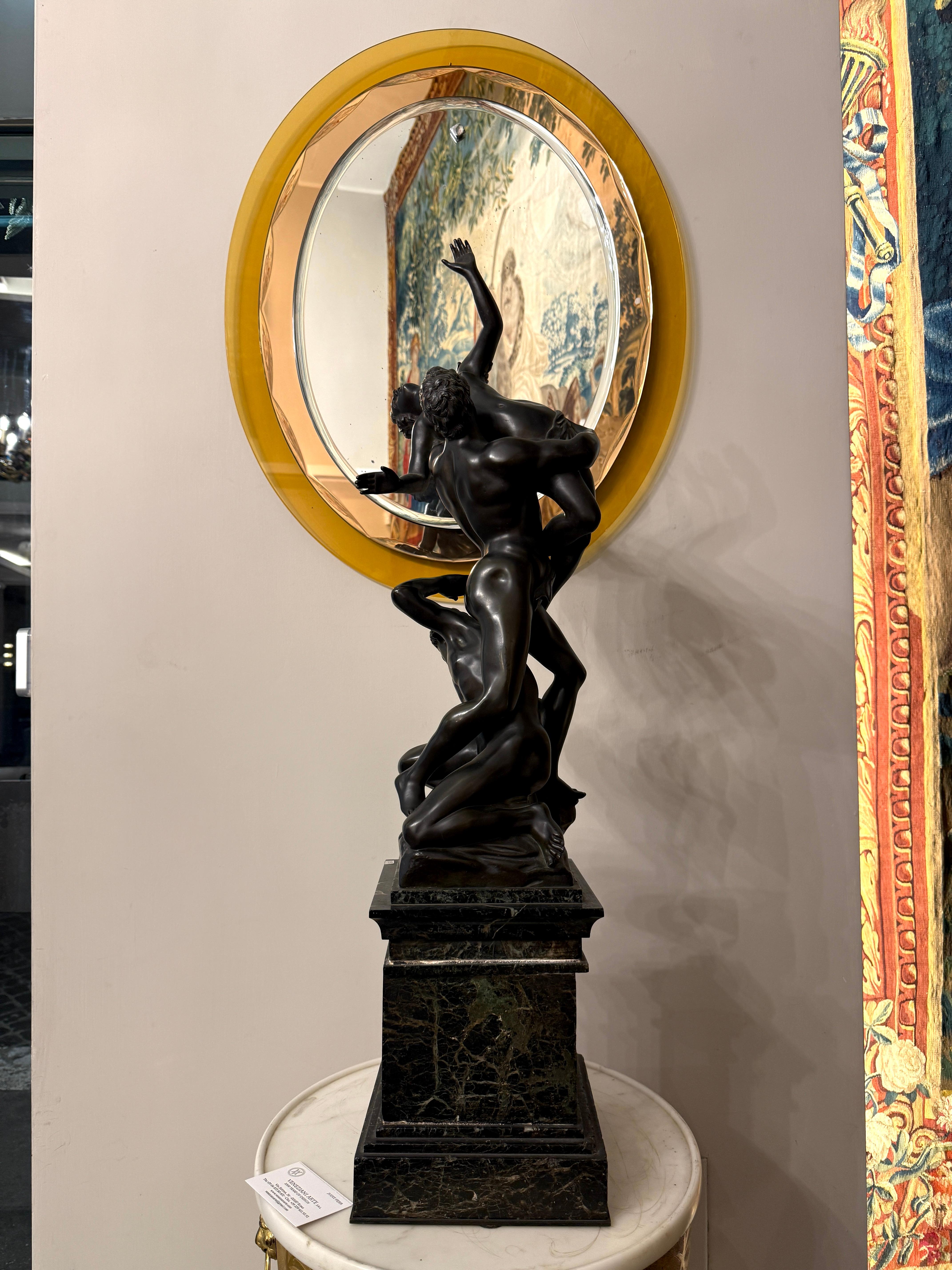 The Rape of Sabine Iconic, Bronzeskulptur aus dem Jahr 1930 (Gold), Nude Sculpture, von Jean de Boulogne (Giambologna)