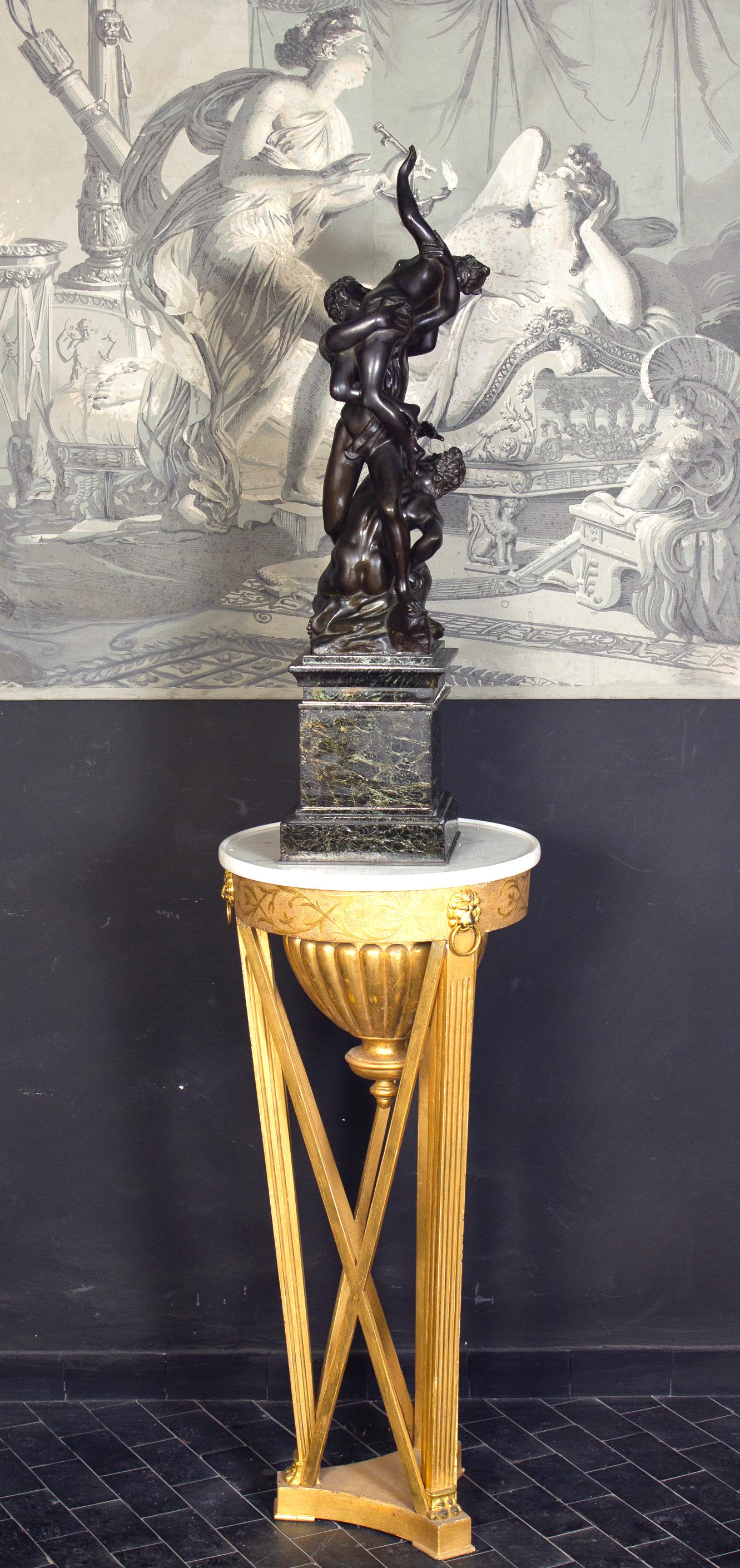 La Rape de Sabine - Sculpture en bronze emblématique de 1930 en vente 4