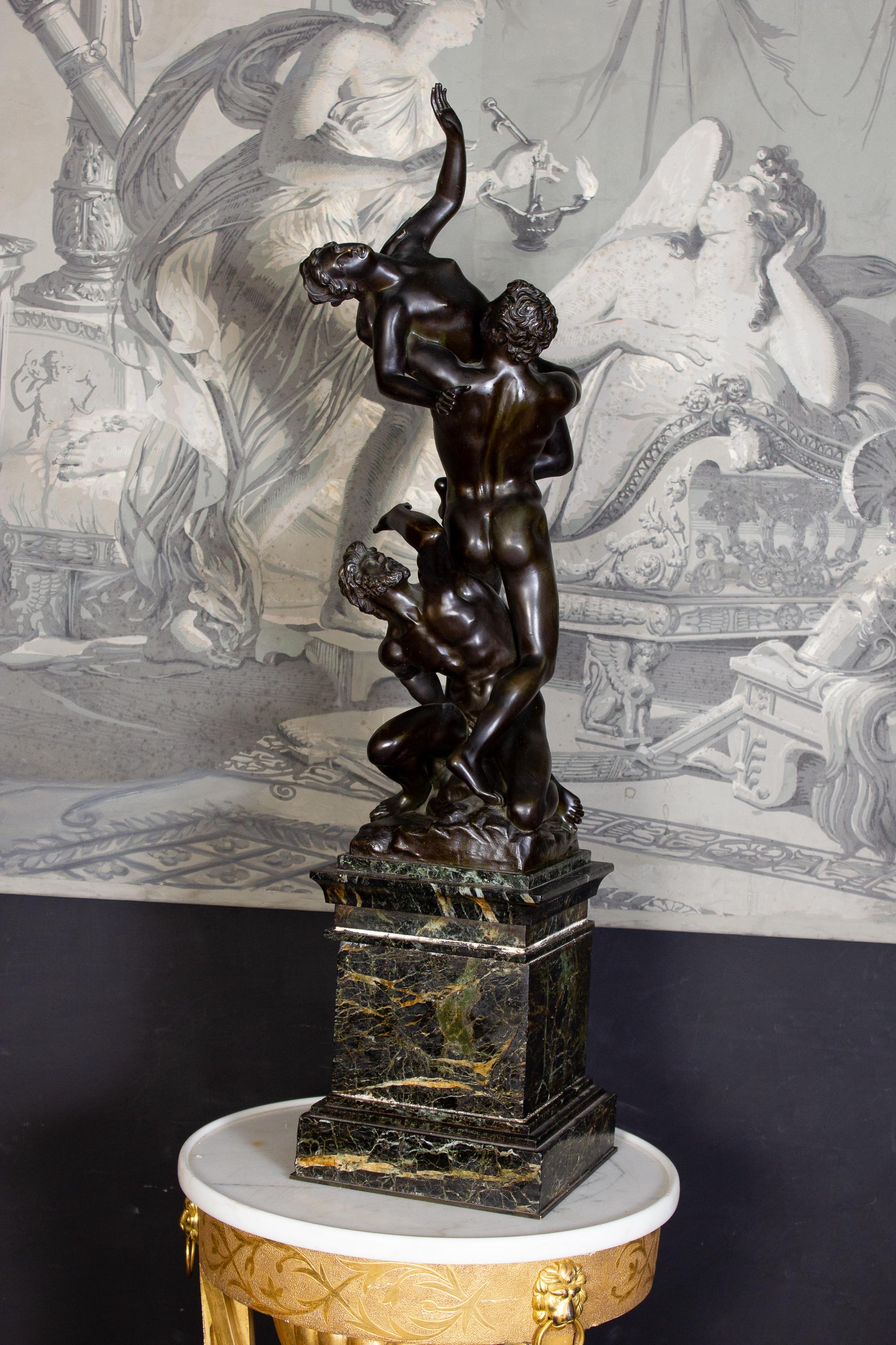 The Rape of Sabine Iconic Bronze Sculpture 1930 For Sale 2