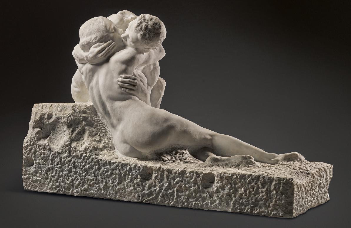 Figurative Sculpture Jean De coen - Le baiser