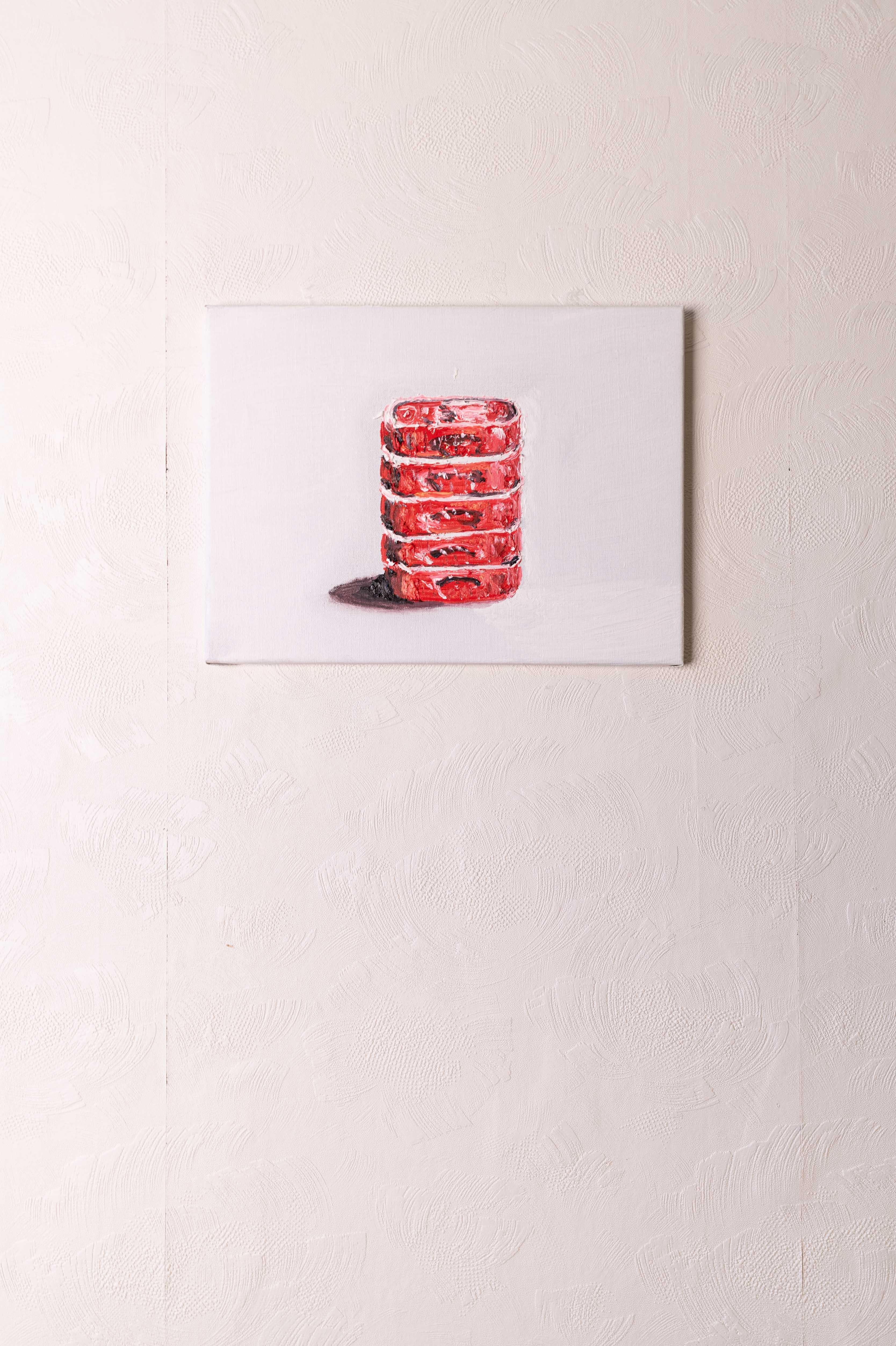 Dipinto a olio su tela raffigurante una serie di Can di sardine,  da Jean De Groote in vendita 1