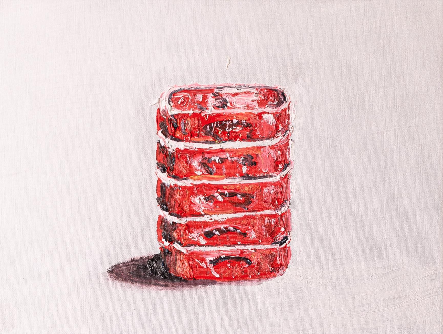 Dipinto a olio su tela raffigurante una serie di Can di sardine,  da Jean De Groote in vendita 2