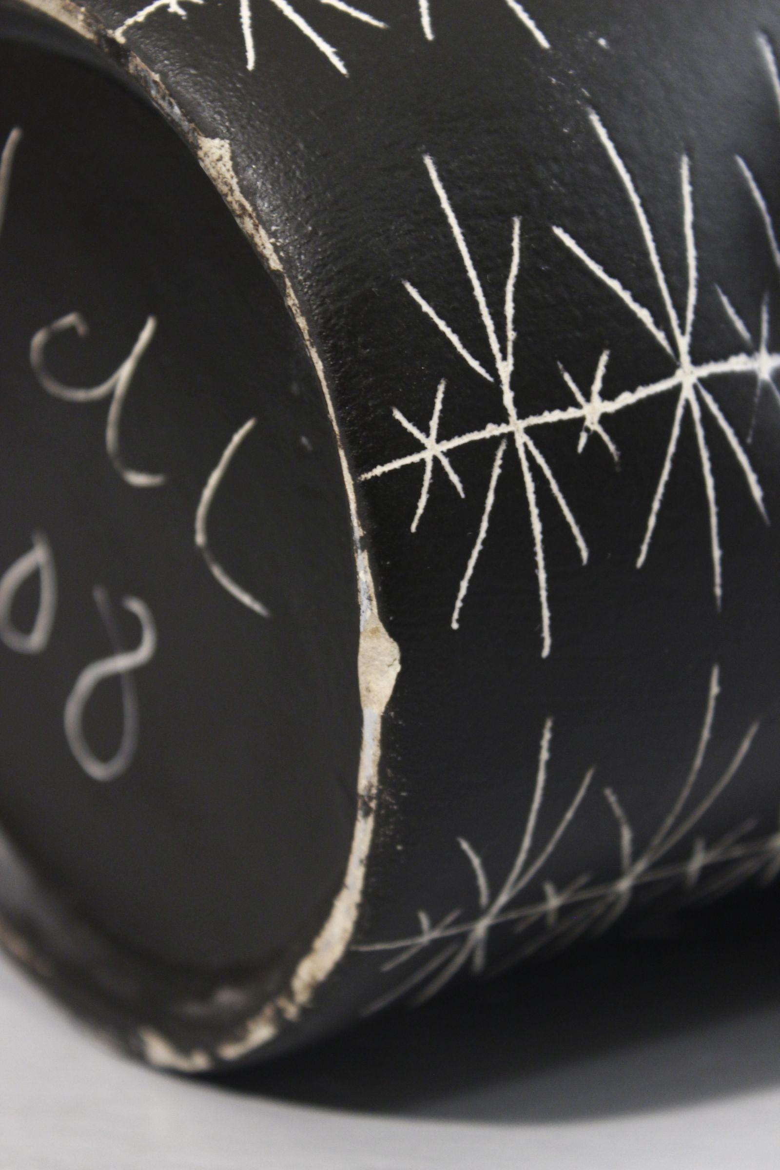 Jean De Lespinasse Großes Modell 308 Keramikvase, Nizza Frankreich 1950er Jahre im Angebot 7