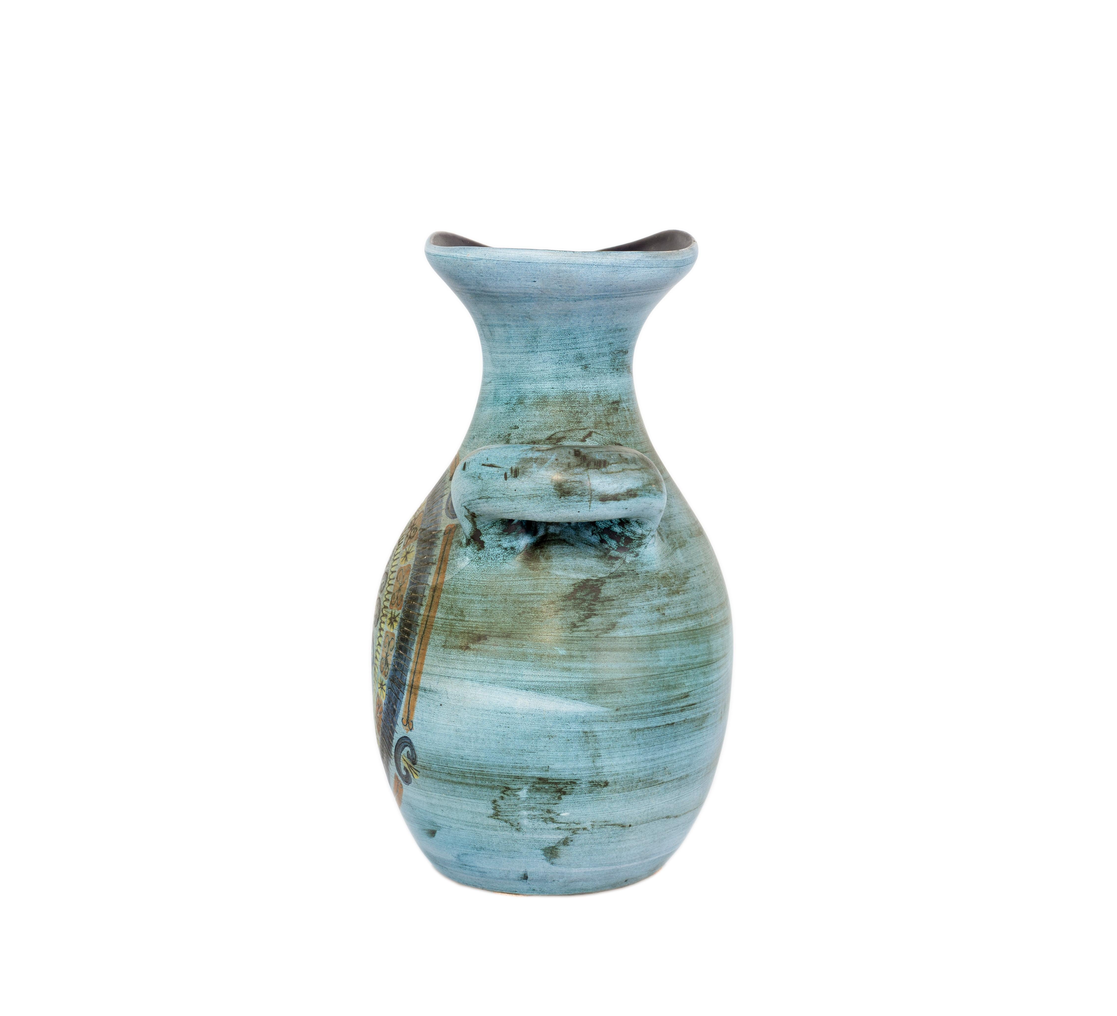 Mid-Century Modern Jean de Lespinasse Vase in Ceramics, France, 1950s For Sale
