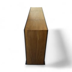 Jean De Merry Axel Light Bronze Frame Wooden Console in Oak - Small