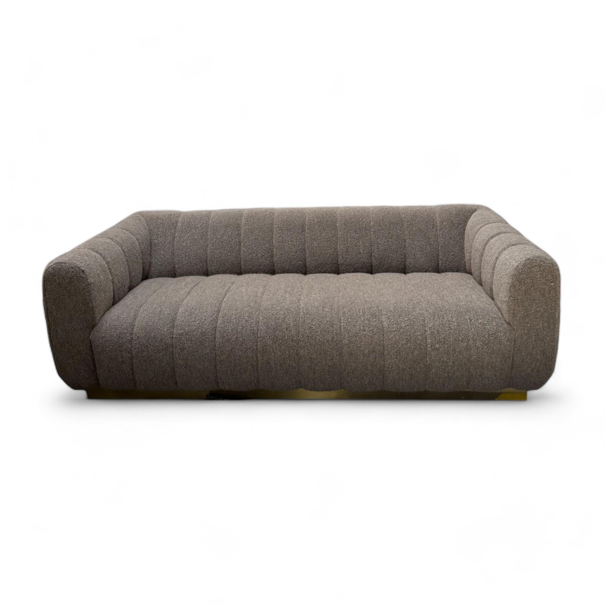 Jean De Merry Leith Wool Boucle Sofa with Brass Base

Description
Wood Frame
Brass Base
100% wool boucle

Dimensions
W92.5″ x D42.5″ x H29″
Seat Depth 27.5″
Seat Height 18″

Jean de Merry was established in 2001. A marriage of quality craftsmanship