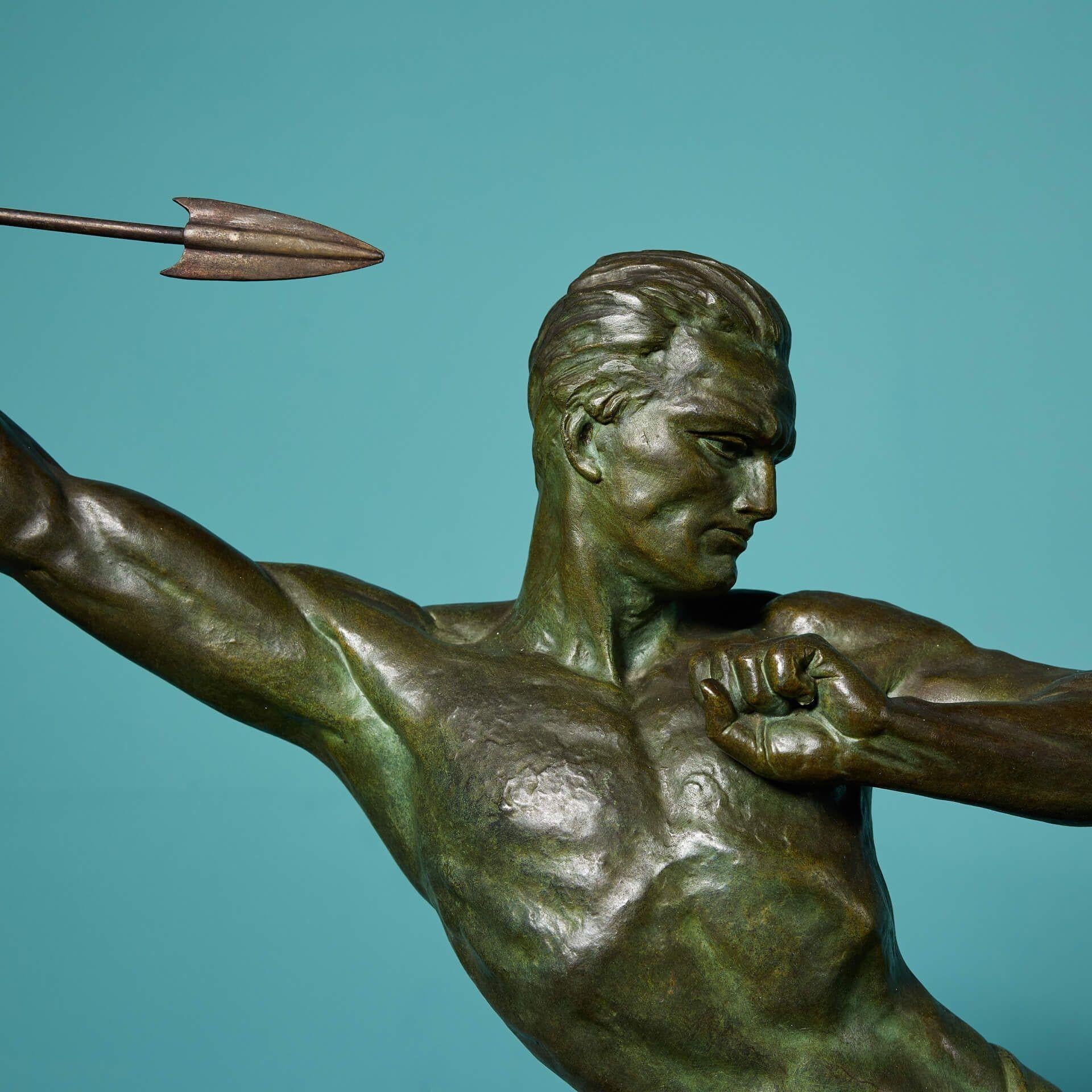 Jean de Roncourt (c.1925) Figura de bronce 