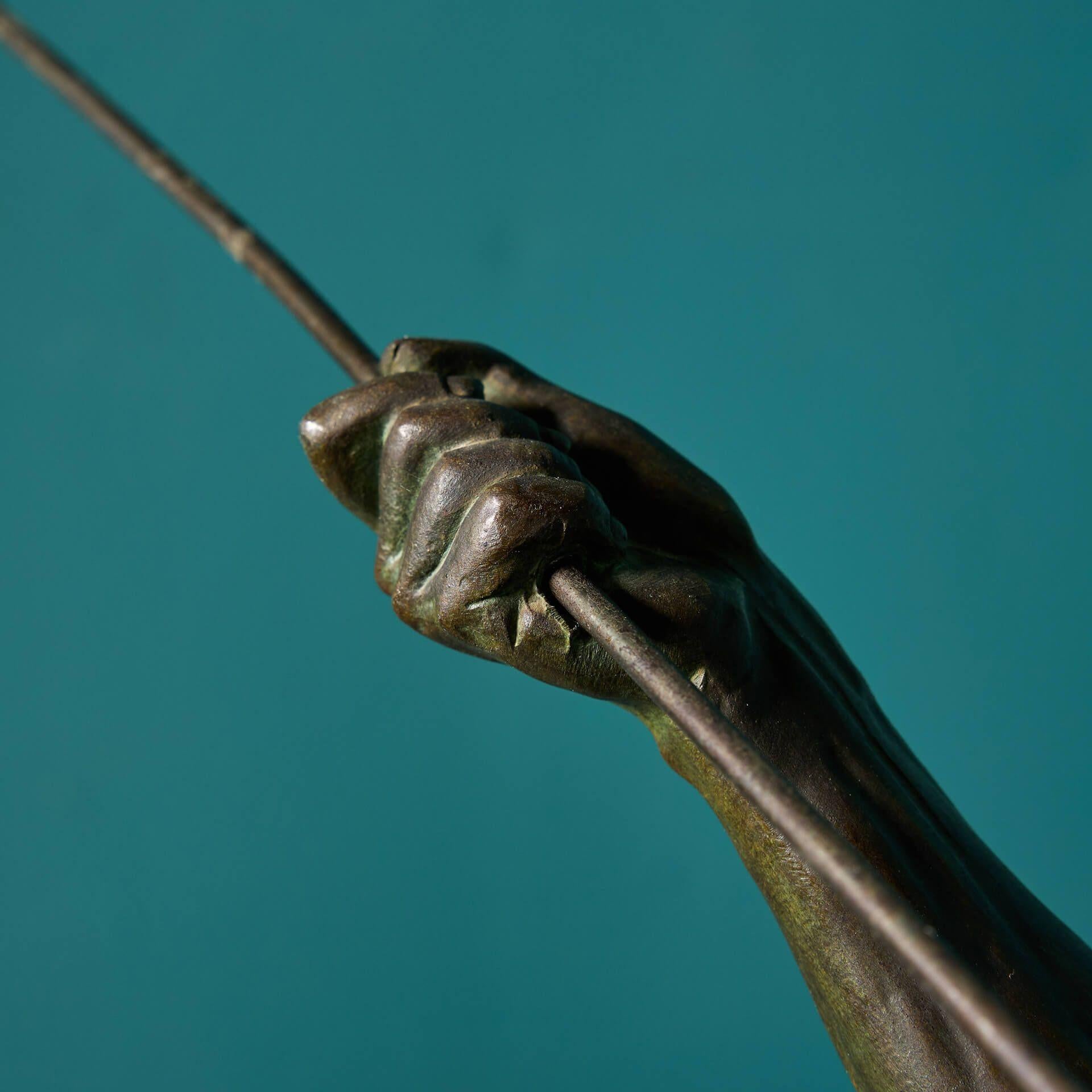 Jean de Roncourt (c.1925) Figura de bronce 