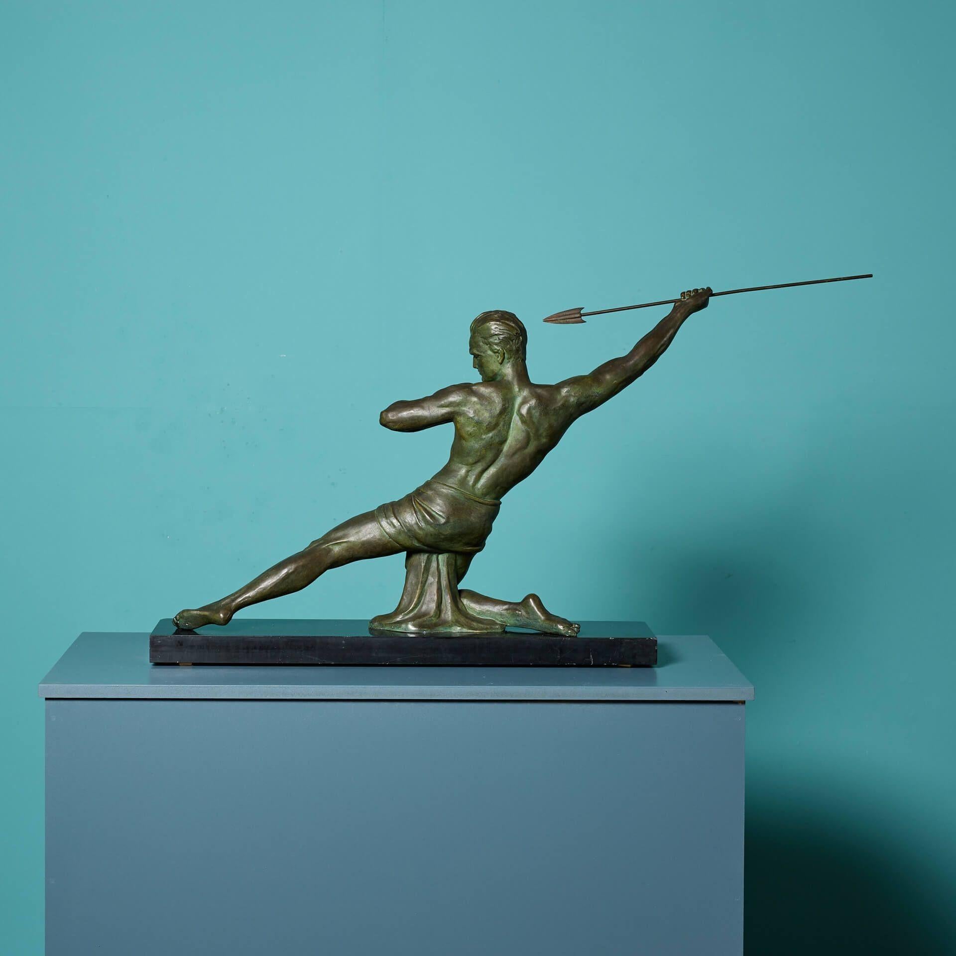 Jean de Roncourt (c.1925) Figura de bronce 