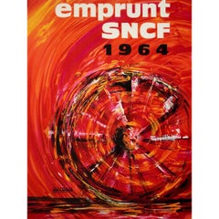 Das Originalplakat von Jean Decroix aus dem Jahr 1964 für den Emprunt SNCF