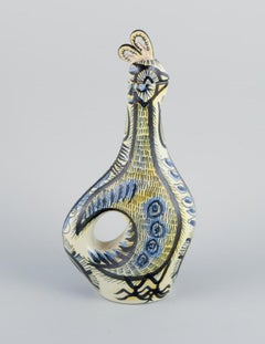 Jean Delima pour Keraluc, Quimper, France, paire de grands pichets en faïence.