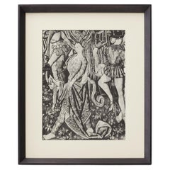 Jean-Denis Malclès Sauvage Héliogravure, Verve Magazine 1937, encadré