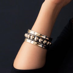 Jean Déprès Style Silver Bangle Bracelet