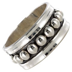 Jean Déprès Style Silver Bangle Bracelet