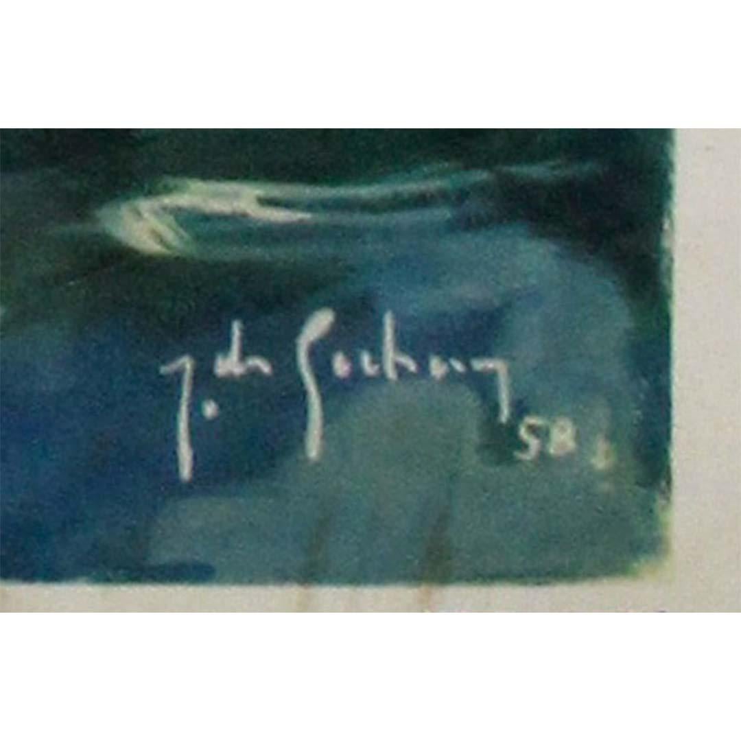 Original 1958 poster by Jean Des Gachons, created for Messageries Maritimes For Sale 2