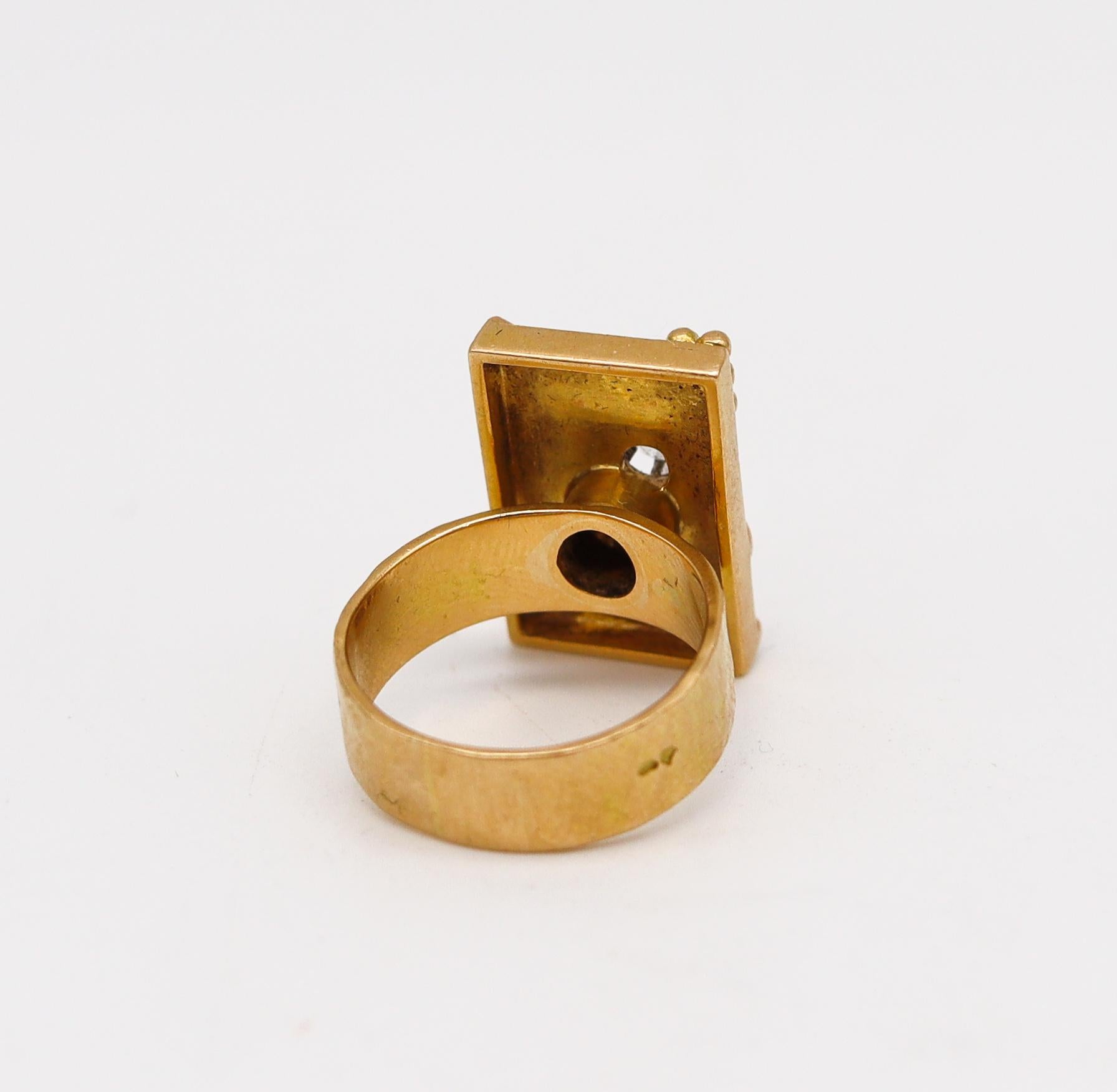 jean despres gold ring