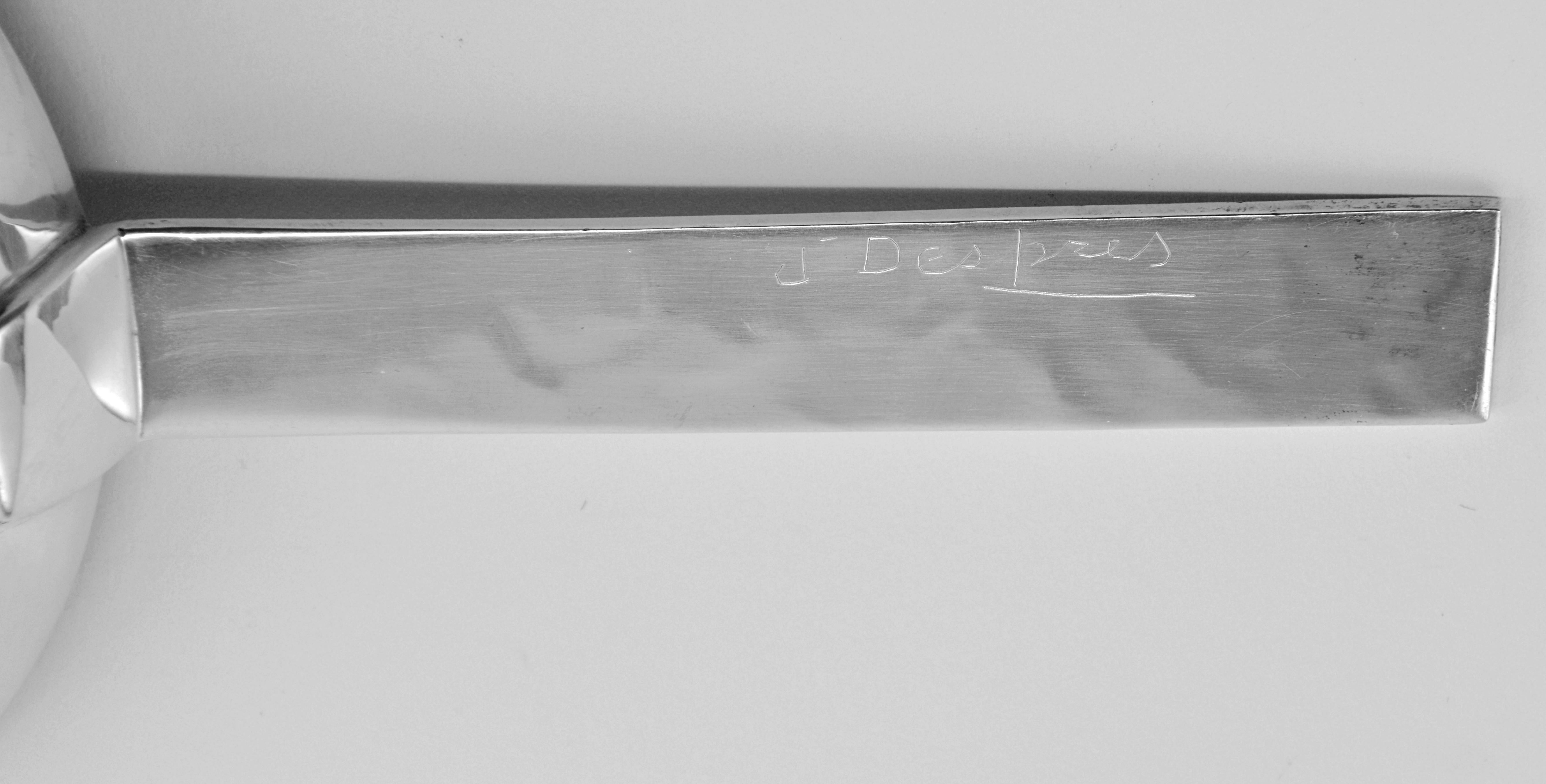 Metà XX secolo Padella decorativa per aperitivo Jean Despres, 1950 in vendita