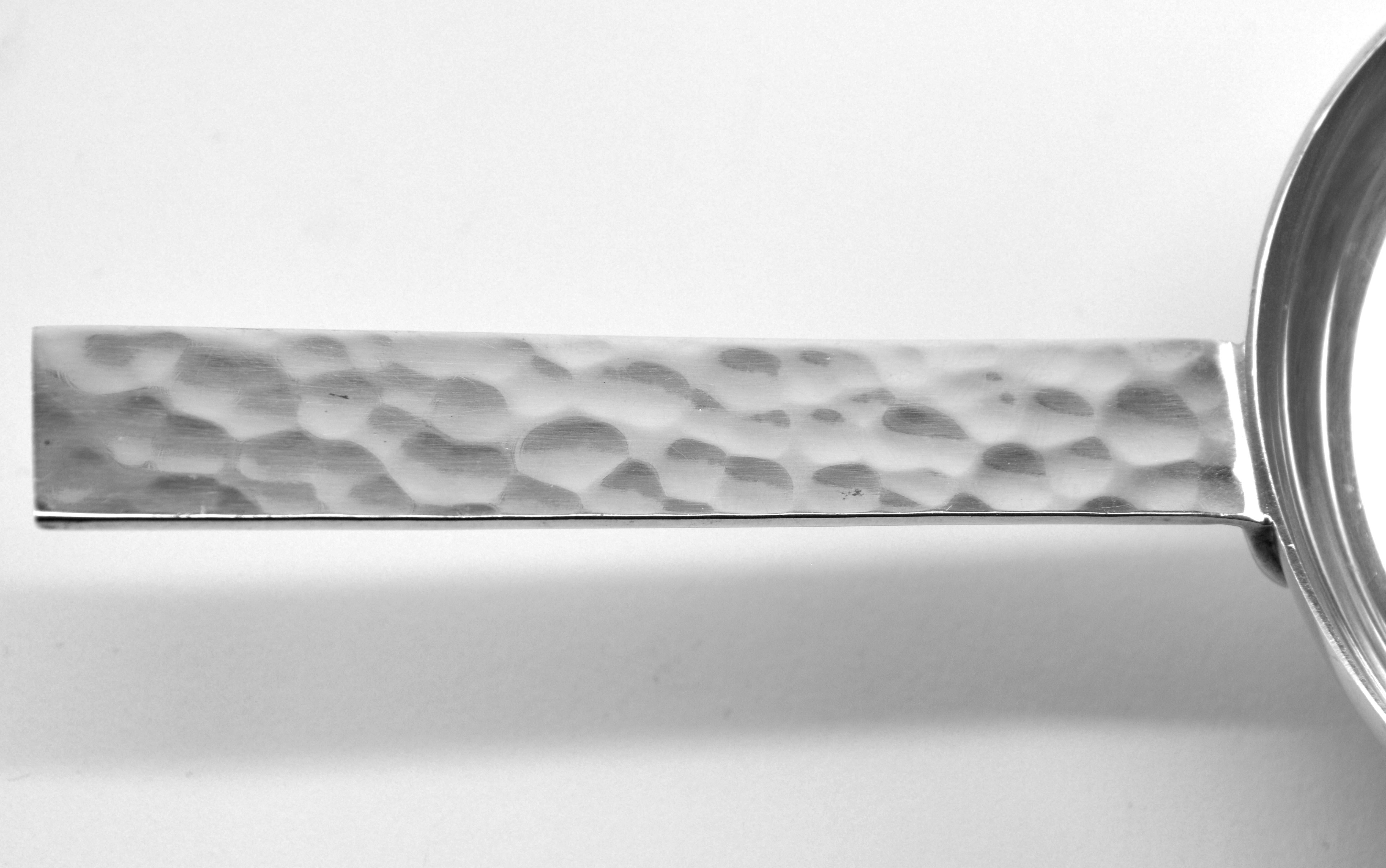 Metallo Padella decorativa per aperitivo Jean Despres, 1950 in vendita