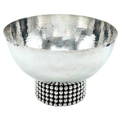 Jean Despres French Silver Plate Metal Bowl