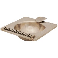 Jean Després, Hammered Silver Ashtray, circa 1950