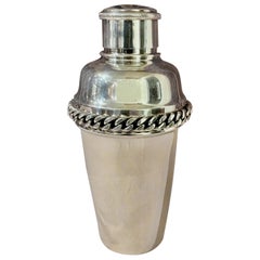 Jean Despres Martini Cocktail Shaker French Silver Plate