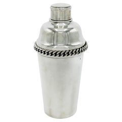 Jean Despres Martini Cocktail Shaker French Silver Plate