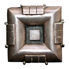 Jean Despres Paris Broche "Bojoux-Moteurs" en argent déco