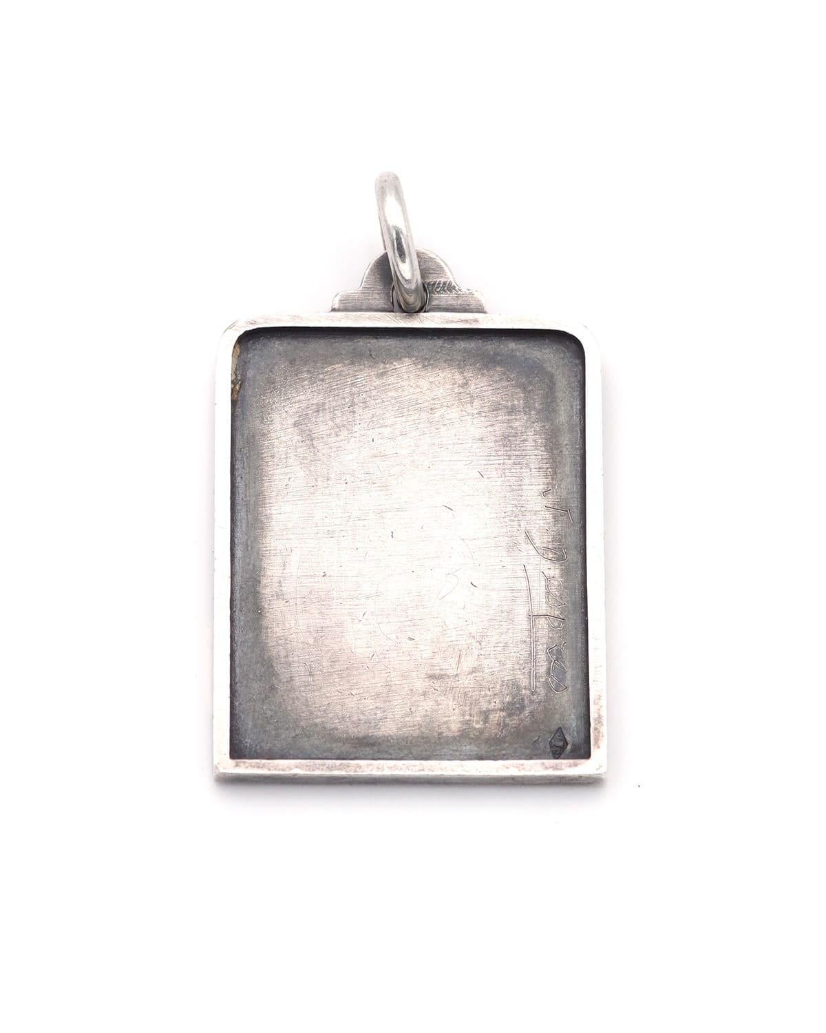 Jean Desprès signed Aries pendant, French zodiacal silver and gold medal For Sale 1