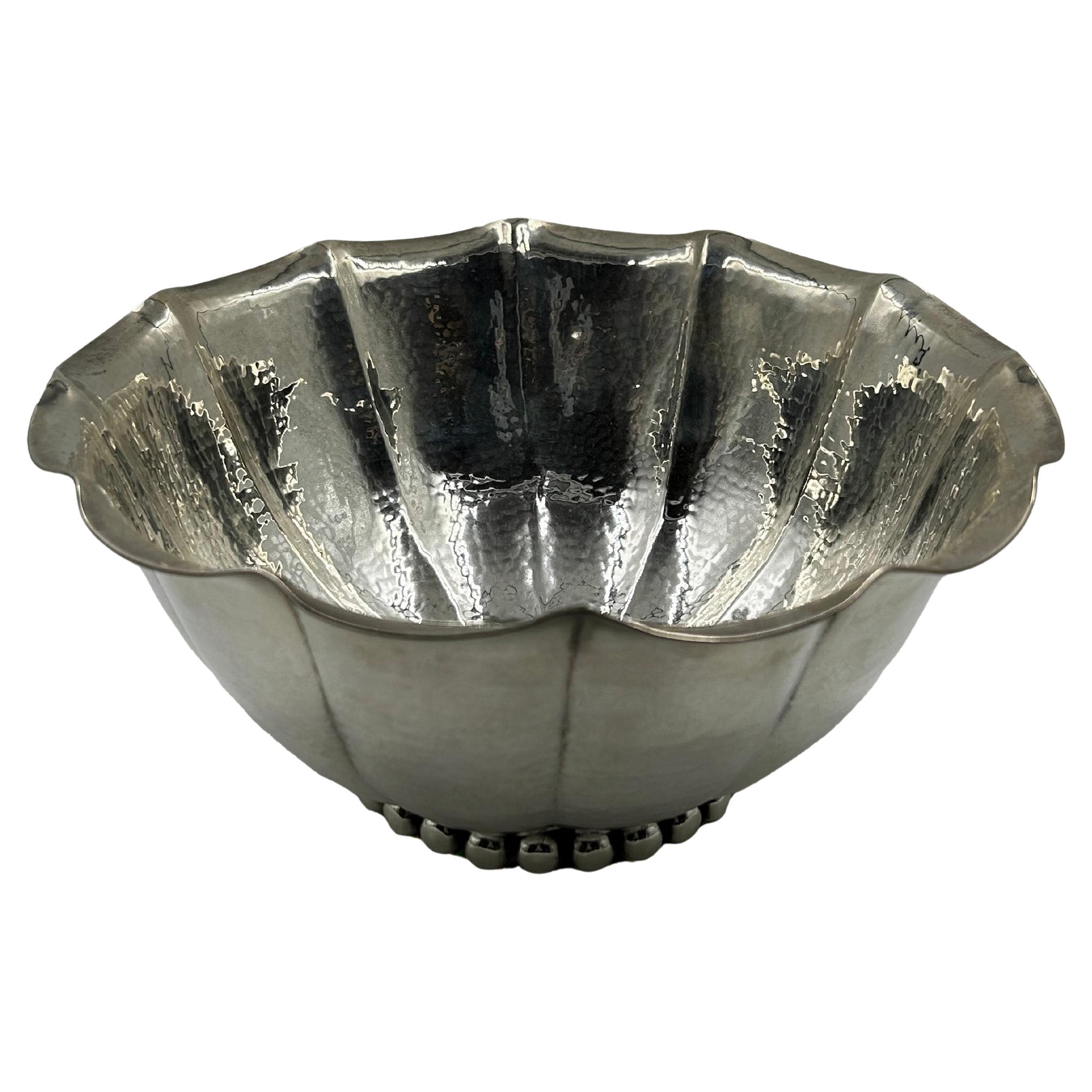 Jean Despres Silver Metal Center For Sale