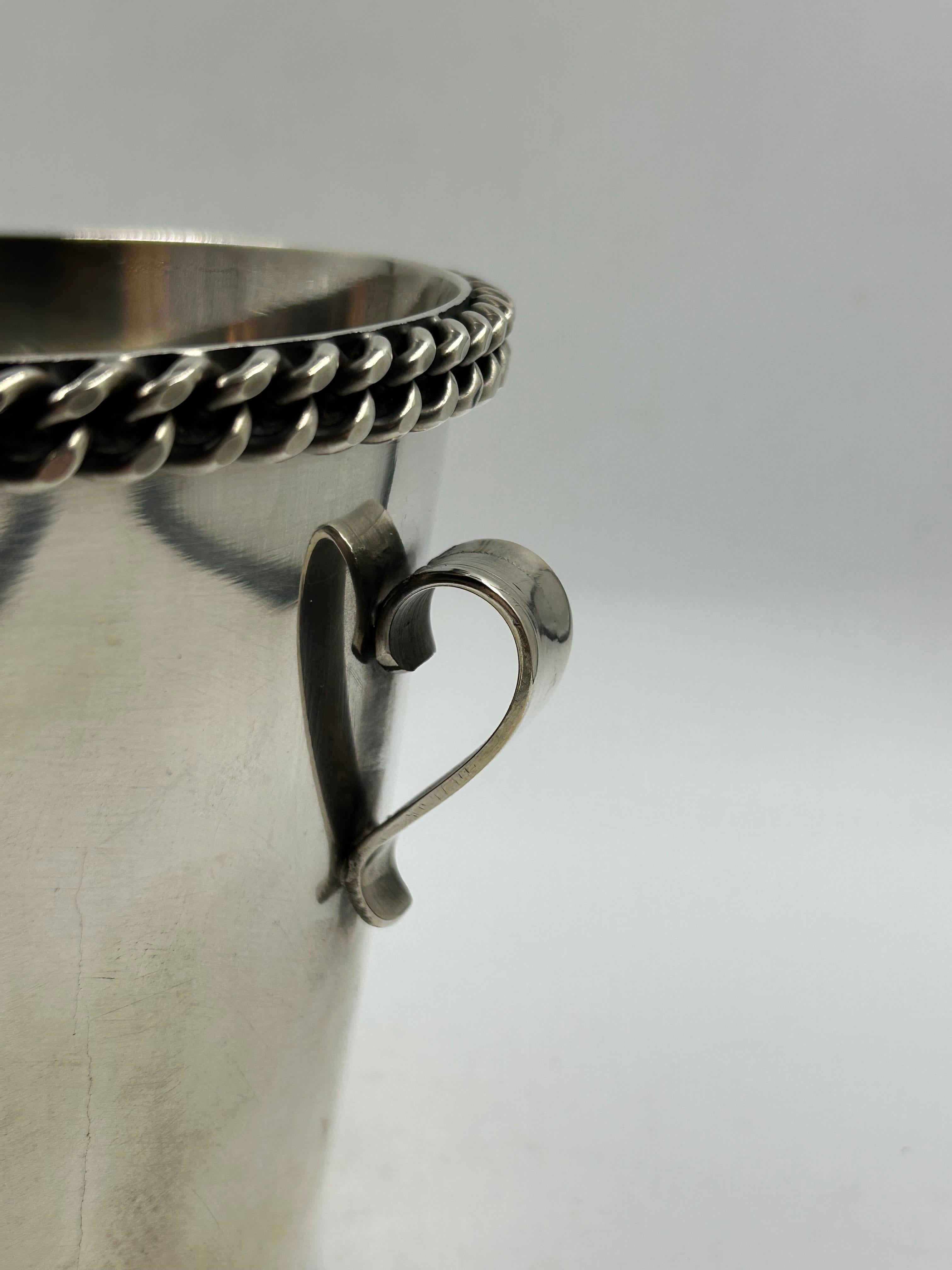 Art déco Glacière en métal A Silver Despres en vente