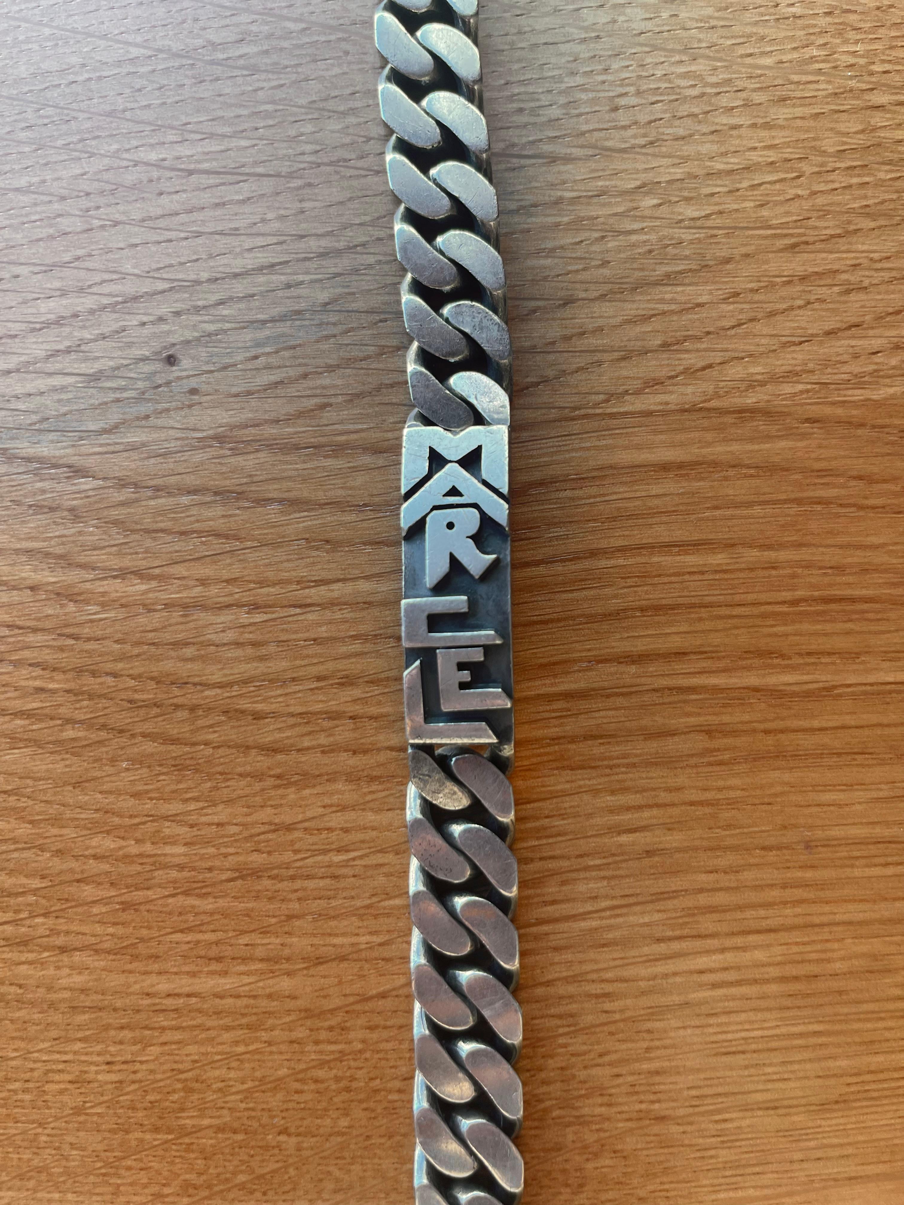 Jean Després Sterling Silver Link Bracelet “Marcel” In Good Condition For Sale In New York, NY