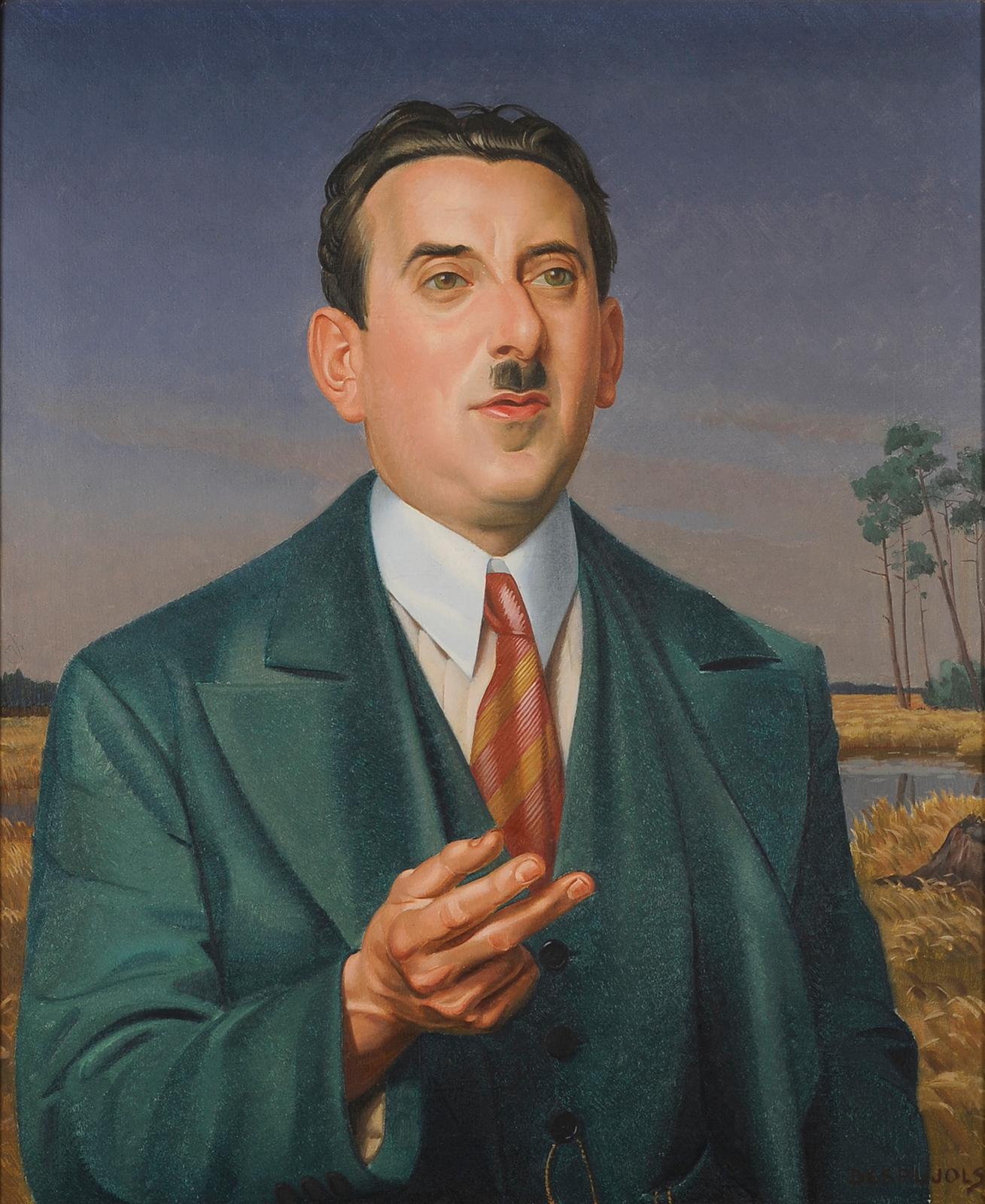 Porträt eines französischen Mannes – Painting von Jean Despujols