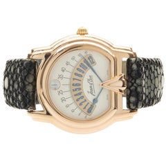 Jean D’eve 18 Karat Yellow Gold Retrograde Vectra