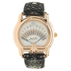 Jean D’eve 18 Karat Yellow Gold Retrograde Vectra