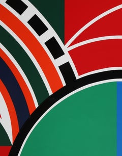 Serigrafia geometrica colorata di Jean Dewasne